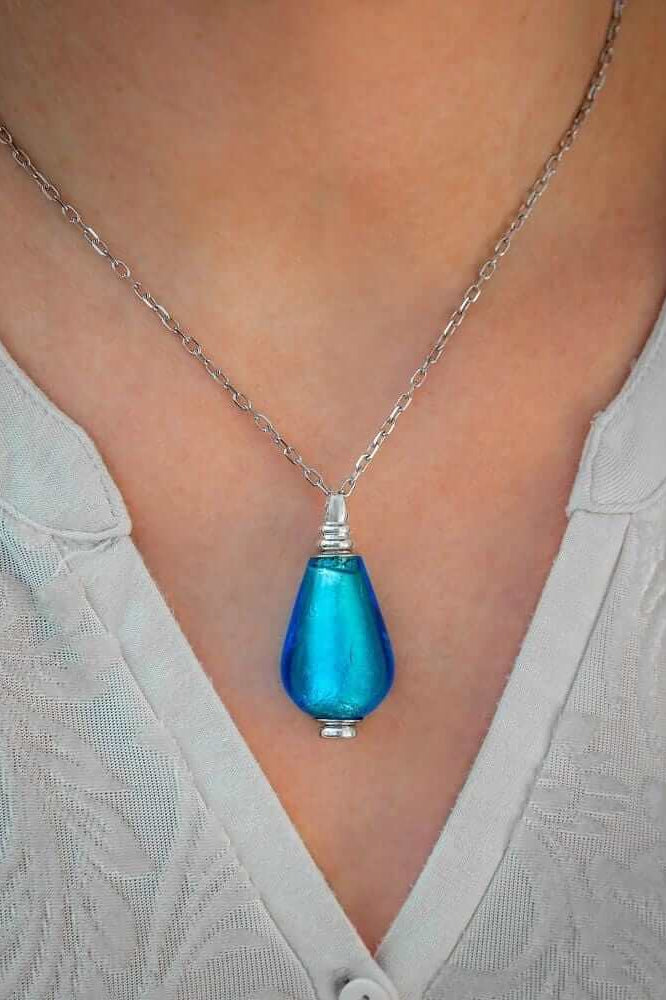 Cara Keepsakes Murano Glass Pendant Urns Murano Glass Pendant Urn - 'Infinity'