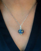 Cara Keepsakes Murano Glass Pendant Urns Murano Glass Pendant - 'Ocean Mist'