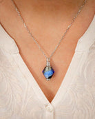 Cara Keepsakes Murano Glass Pendant Urns Murano Glass Pendant Urn - 'Peaceful Waters'