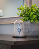 Cara Keepsakes Keepsake Urn Mini Urn with Glass Dome Keepsake Urn - "Ocean Mist"