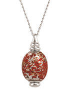 Murano glass necklace urn for cremated remains