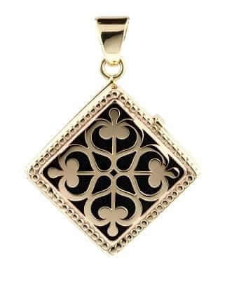Cara Keepsakes Gold Locket Urns Gold 'Renaissance' Locket Urn (10K)