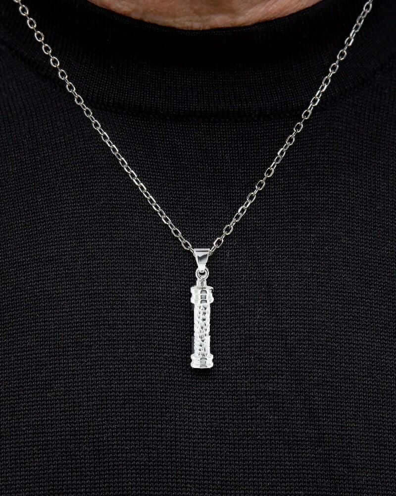 Cara Keepsakes Silver Pendant Urns Hammered Cylinder Pendant Urn