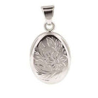 Cara Keepsakes Silver Pendant Urns 'Wildflower' Pendant Urn