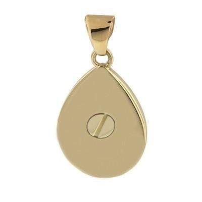 Cara Keepsakes Gold Pendant Urns Gold Teardrop Pendant Urn (10K)