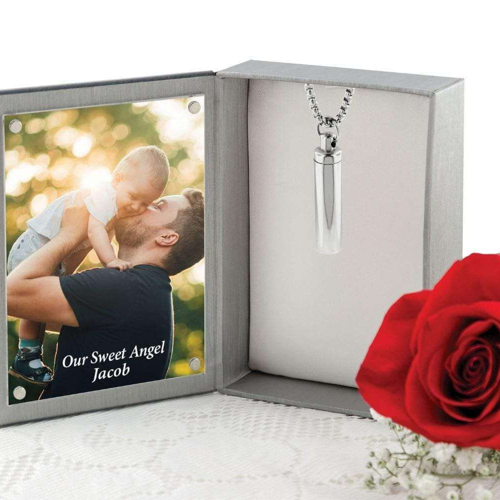 Cara Keepsakes Stainless Steel Stainless Steel Cylinder Urn