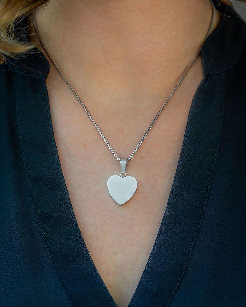 Cara Keepsakes Stainless Steel Stainless Steel Heart Pendant Urn
