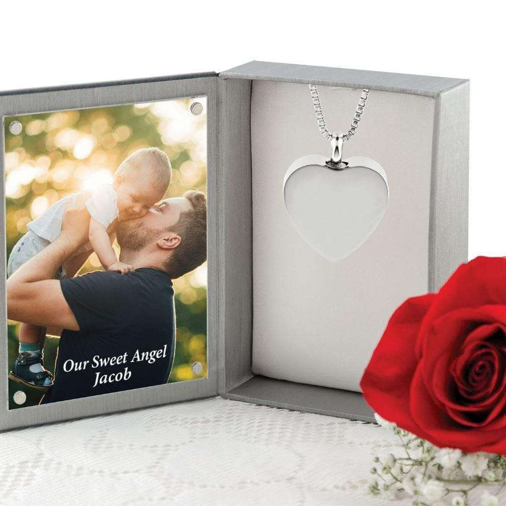 Cara Keepsakes Stainless Steel Stainless Steel Heart Pendant Urn