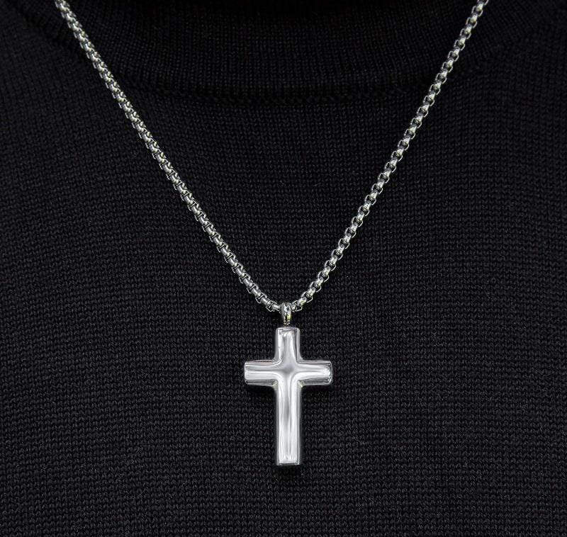 Cara Keepsakes Stainless Steel Stainless Steel Cross Pendant Urn
