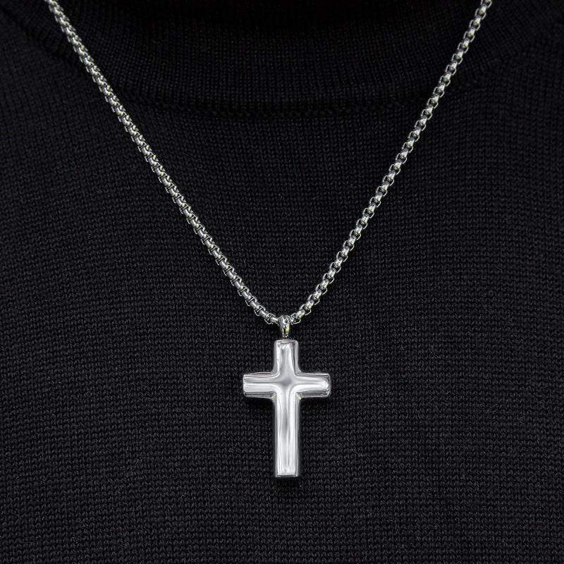 Cara Keepsakes Stainless Steel Stainless Steel Cross Pendant Urn