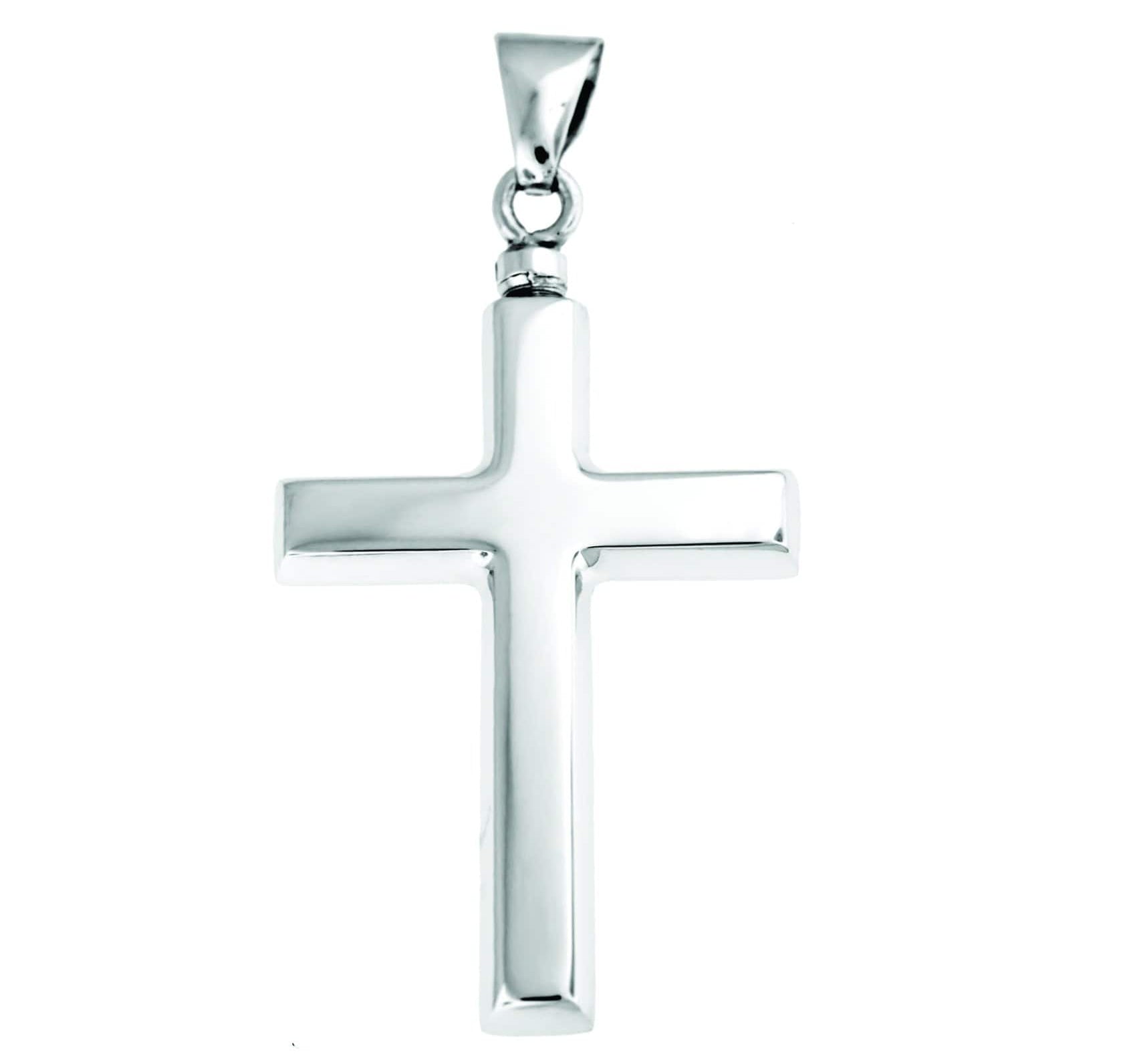 Cara Keepsakes Silver Pendant Urns Cross Pendant Urn