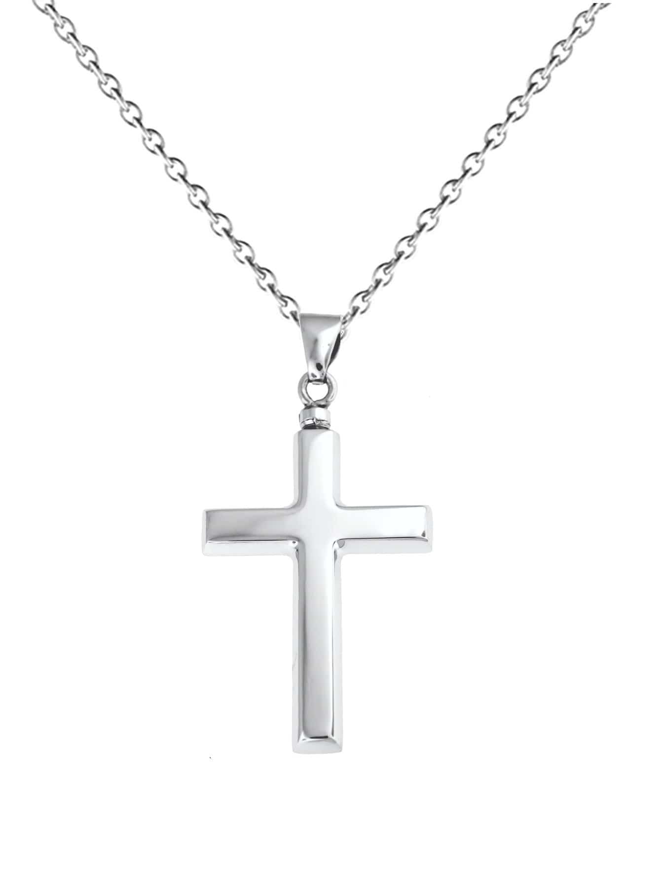 Cara Keepsakes Silver Pendant Urns Cross Pendant Urn