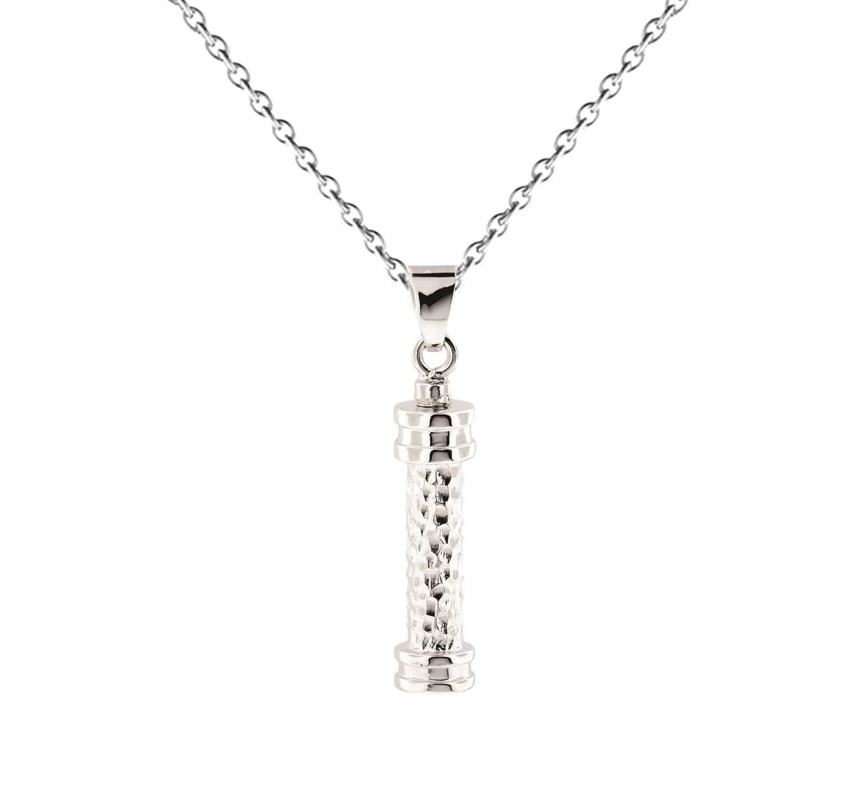 Cara Keepsakes Silver Pendant Urns Cylinder Pendant Urn