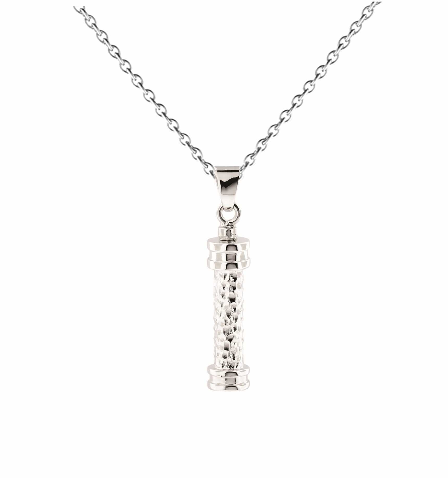 Cara Keepsakes Silver Pendant Urns Cylinder Pendant Urn
