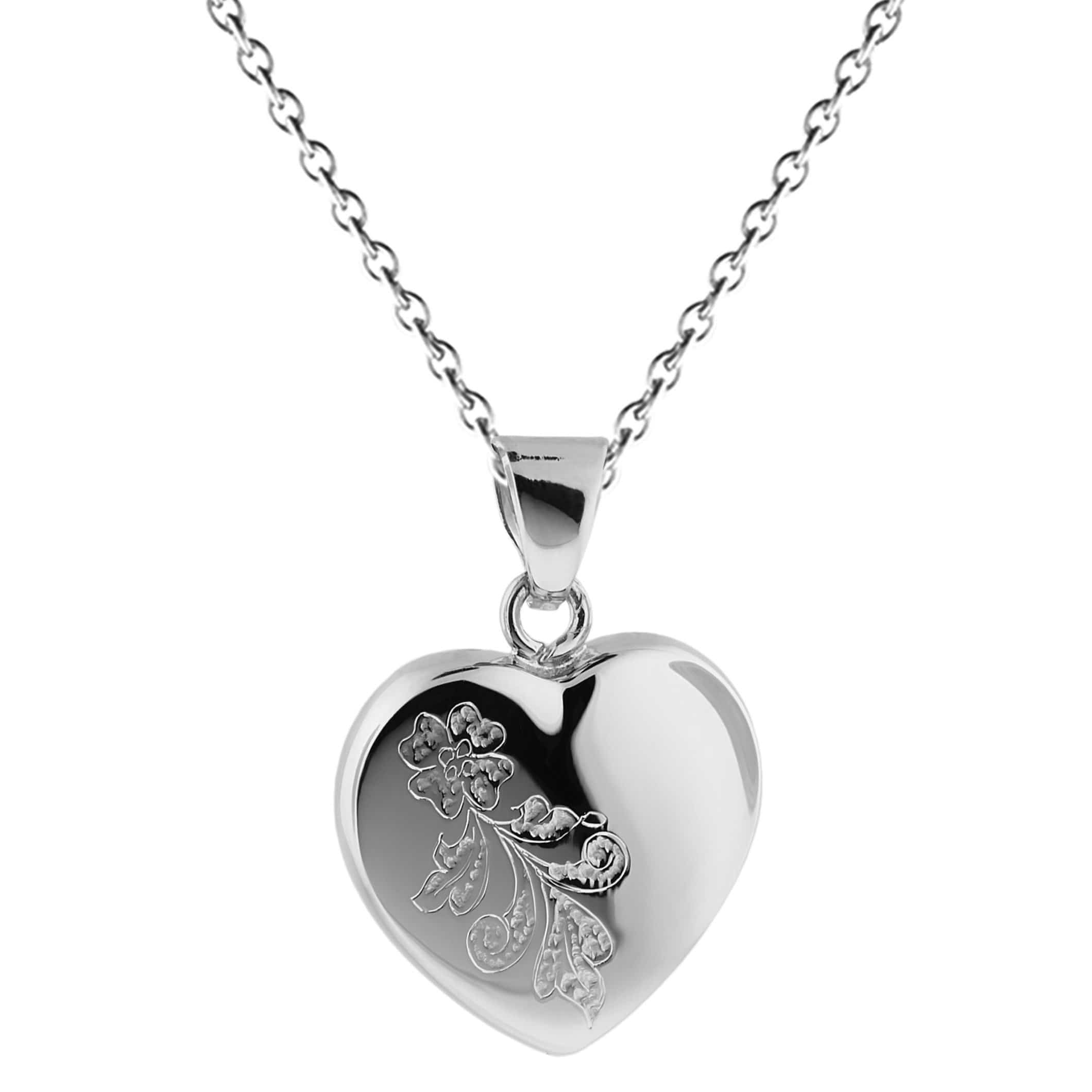 Cara Keepsakes Silver Pendant Urns 'Forget Me Not' Pendant Urn