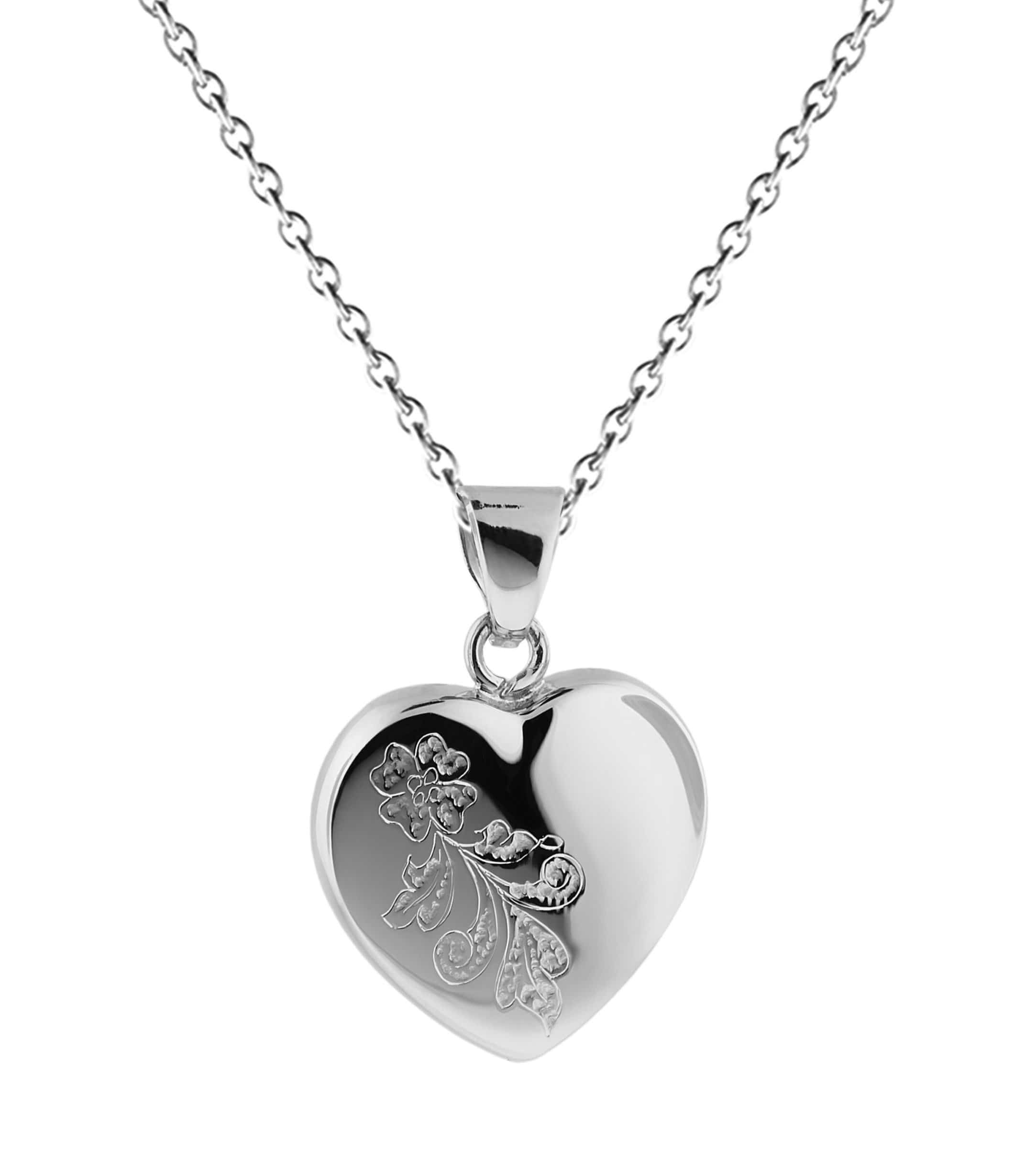 Cara Keepsakes Silver Pendant Urns 'Forget Me Not' Pendant Urn