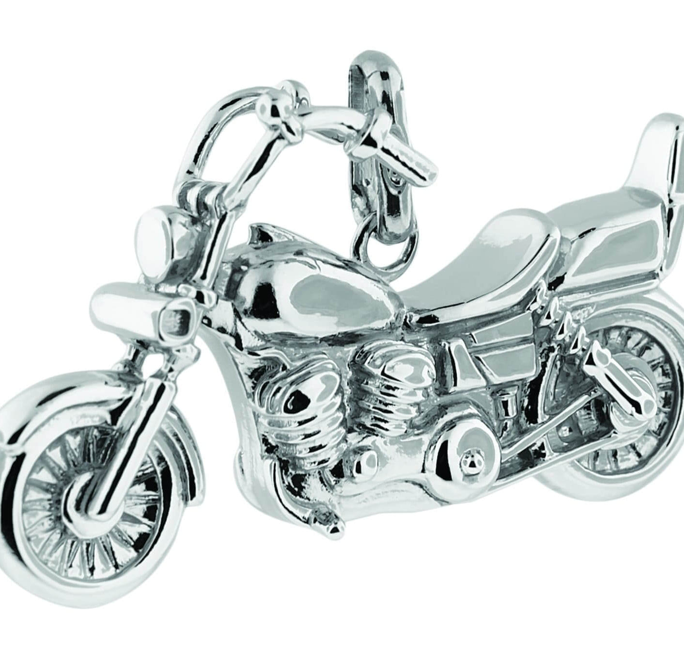 Cara Keepsakes Silver Pendant Urns Motorcycle Pendant Urn