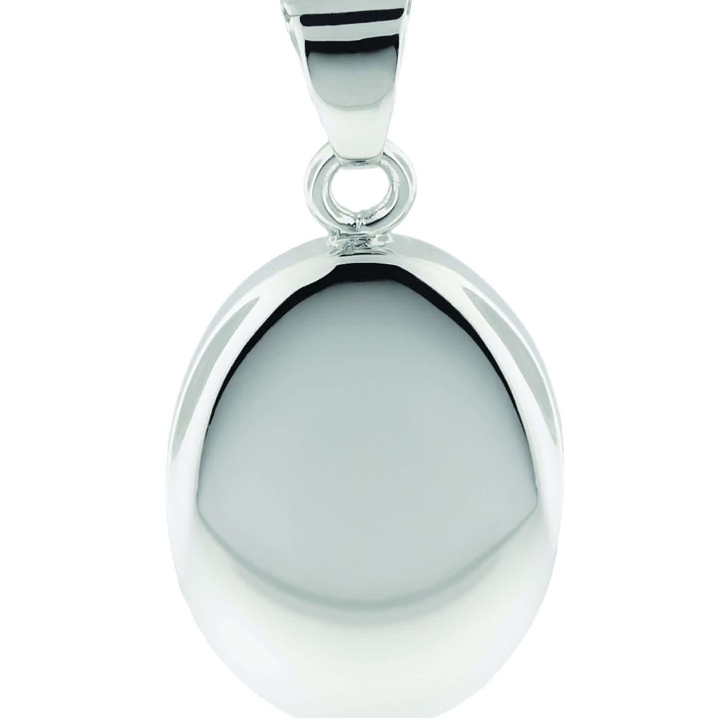 Cara Keepsakes Silver Pendant Urns Silver Oval Pendant Urn