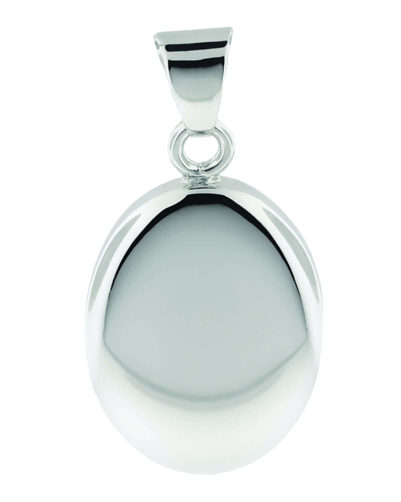 Cara Keepsakes Silver Pendant Urns Silver Oval Pendant Urn
