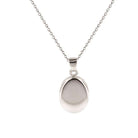 Cara Keepsakes Silver Pendant Urns Silver Oval Pendant Urn