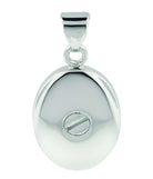 Cara Keepsakes Silver Pendant Urns 'I Used To Be His Angel' Pendant Urn