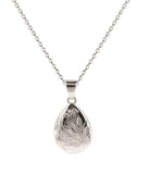 Cara Keepsakes Silver Pendant Urns 'Poppy' Teardrop Pendant Urn