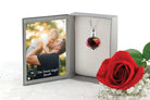Cara Keepsakes Murano Glass Pendant Urn - 'Beyond the Sunset' in jewelry box