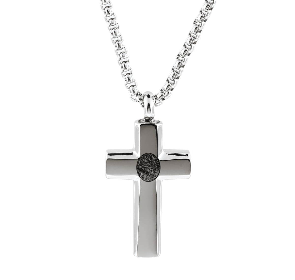 Cara Keepsakes Stainless Steel Stainless Steel Cross Pendant Urn