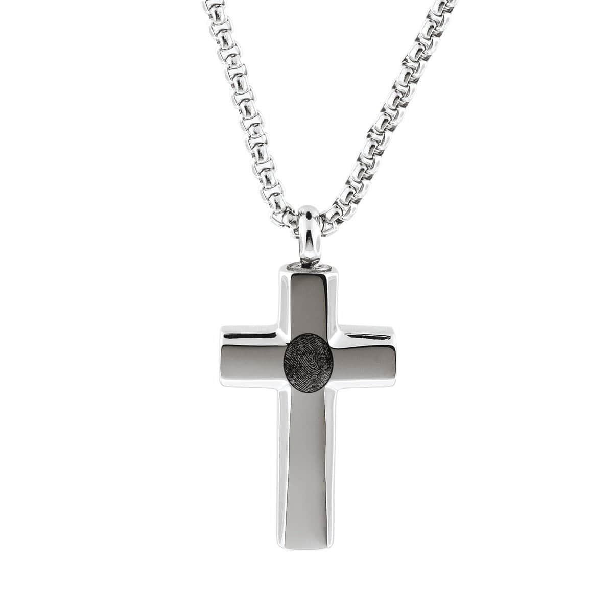 Cara Keepsakes Stainless Steel Stainless Steel Cross Pendant Urn
