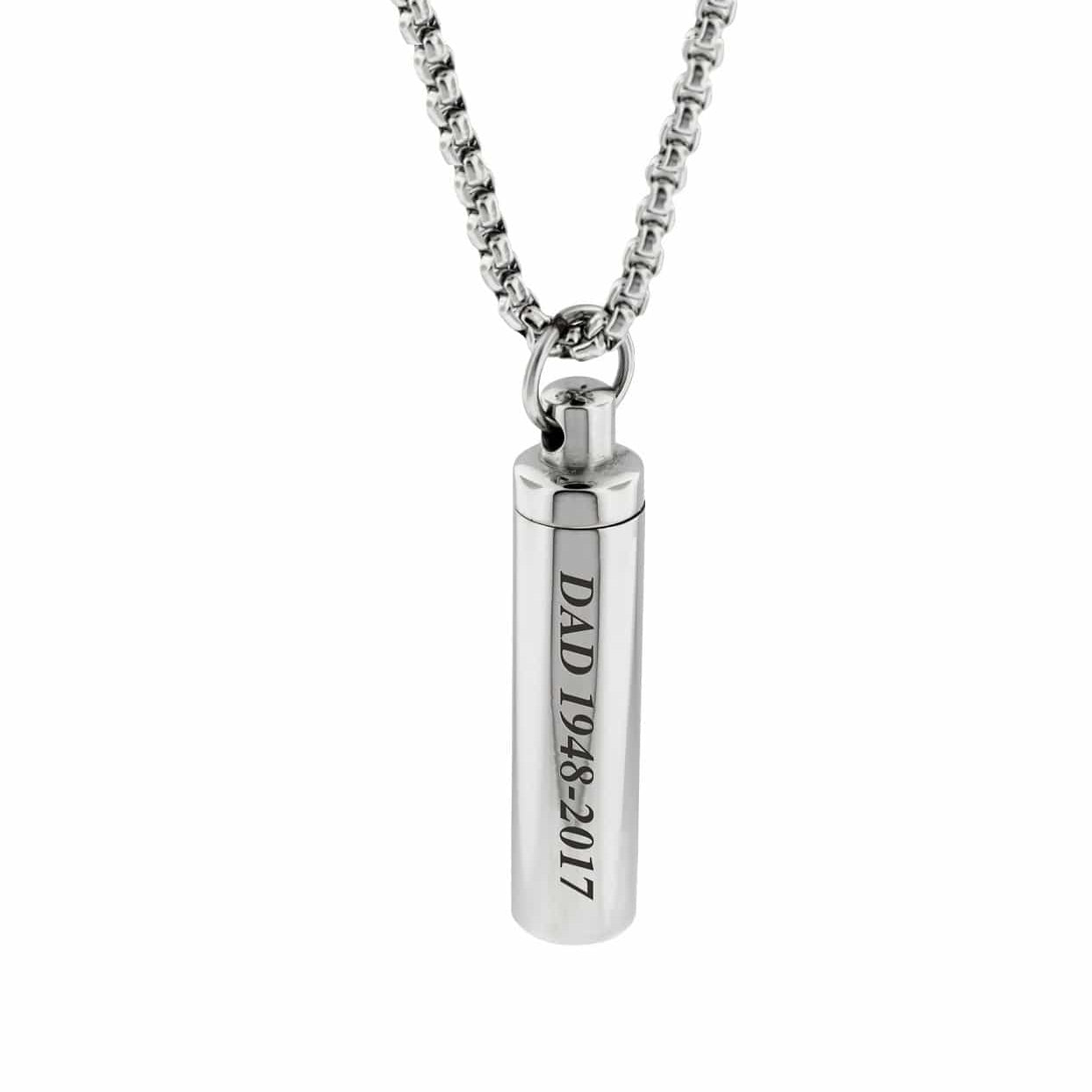 Cara Keepsakes Stainless Steel Stainless Steel Cylinder Urn