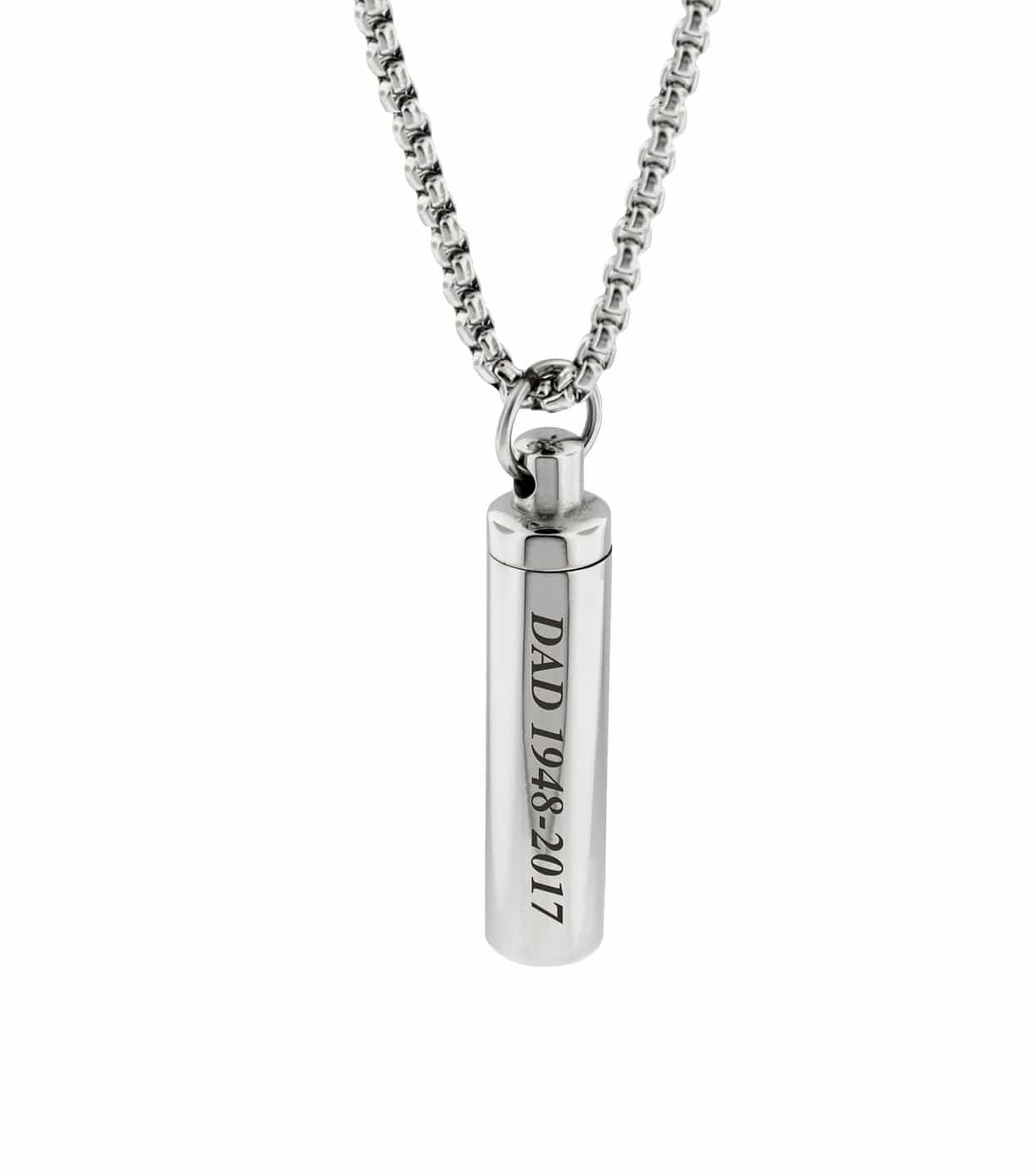Cara Keepsakes Stainless Steel Stainless Steel Cylinder Urn