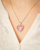 Cara Keepsakes Gold Locket Urns Gold Filigree Heart Locket Urn
