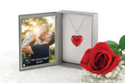 Cara Keepsakes Murano Glass Heart Urns Murano Glass Heart Urn - July