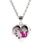 Cara Keepsakes Silver Locket Urns Cat Locket Urn