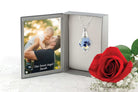 Cara Keepsakes Murano Glass Pendant - 'Ocean Mist' in jewelry box