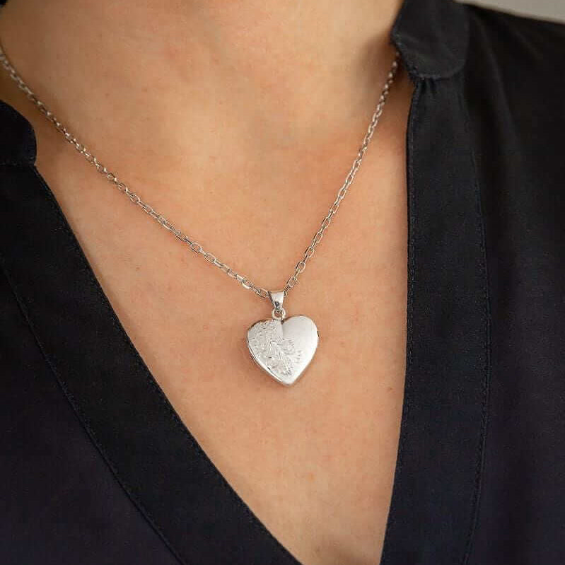 Cara Keepsakes Silver Pendant Urns 'Forget Me Not' Pendant Urn