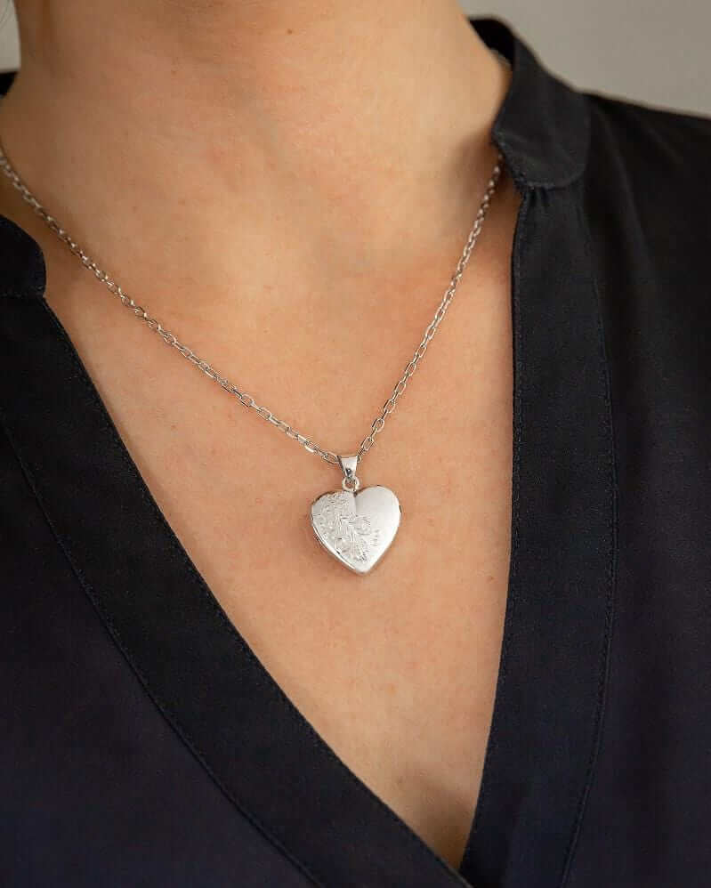 Cara Keepsakes Silver Pendant Urns 'Forget Me Not' Pendant Urn