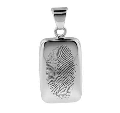 Cara Keepsakes Silver Pendant Urns Silver Rectangle Pendant Urn