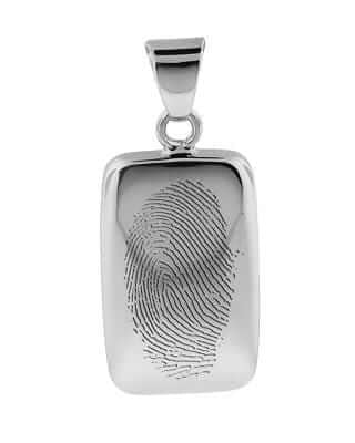 Cara Keepsakes Silver Pendant Urns Silver Rectangle Pendant Urn