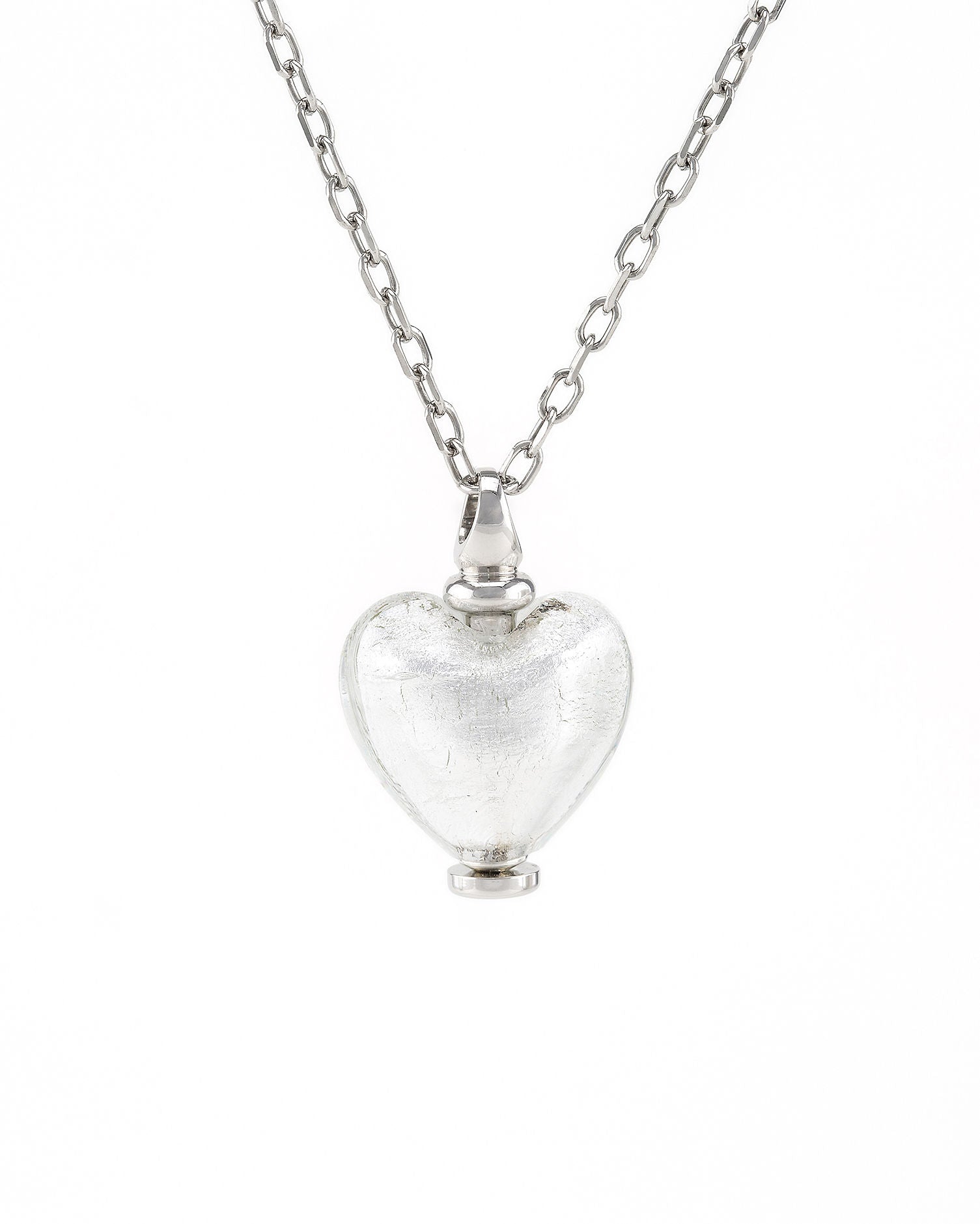 Murano Glass Heart Pendant Urns