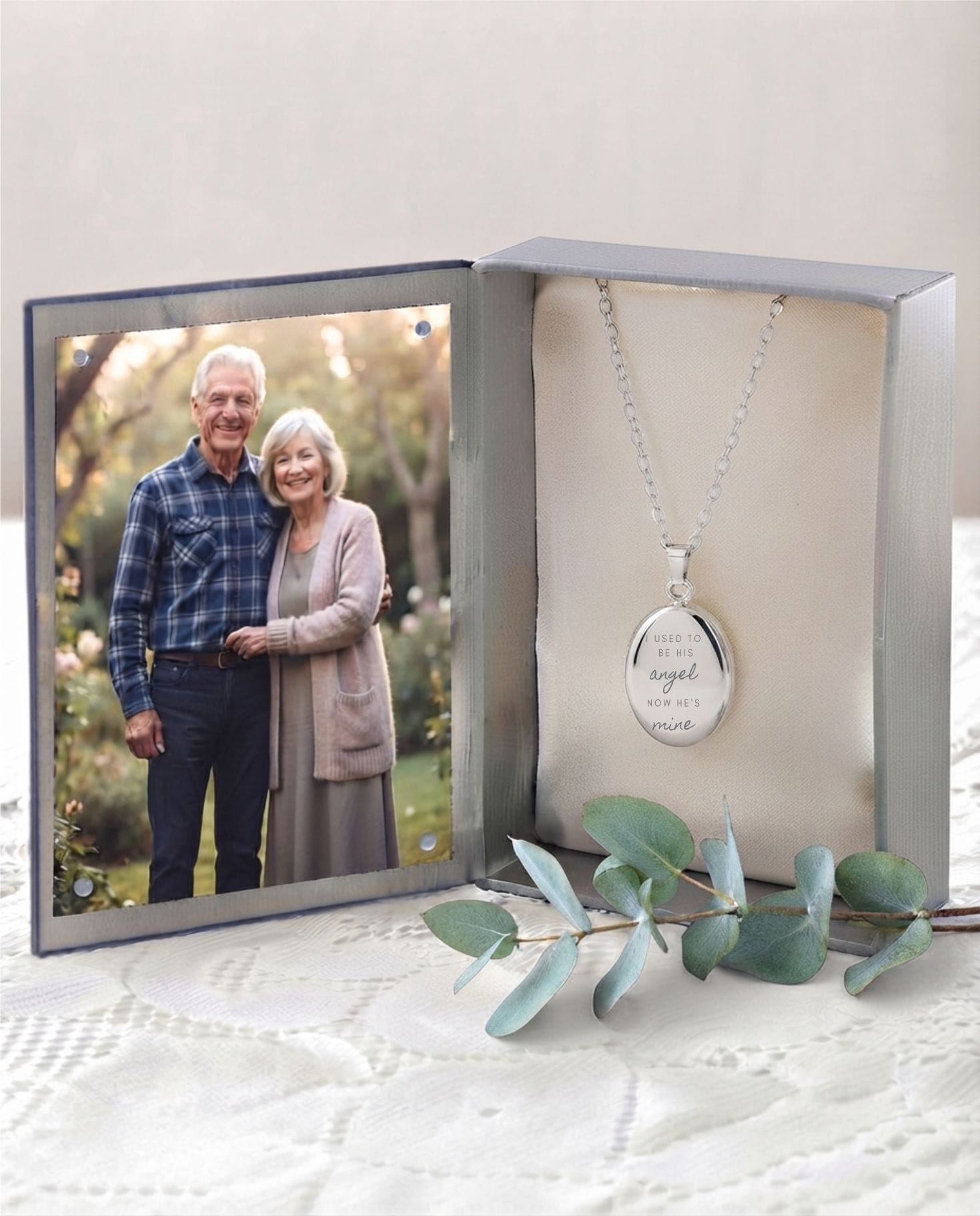 Cara Keepsakes Silver Pendant Urns 'I Used To Be His Angel' Pendant Urn