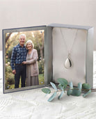 Cara Keepsakes Silver Pendant Urns Silver Teardrop Pendant Urn