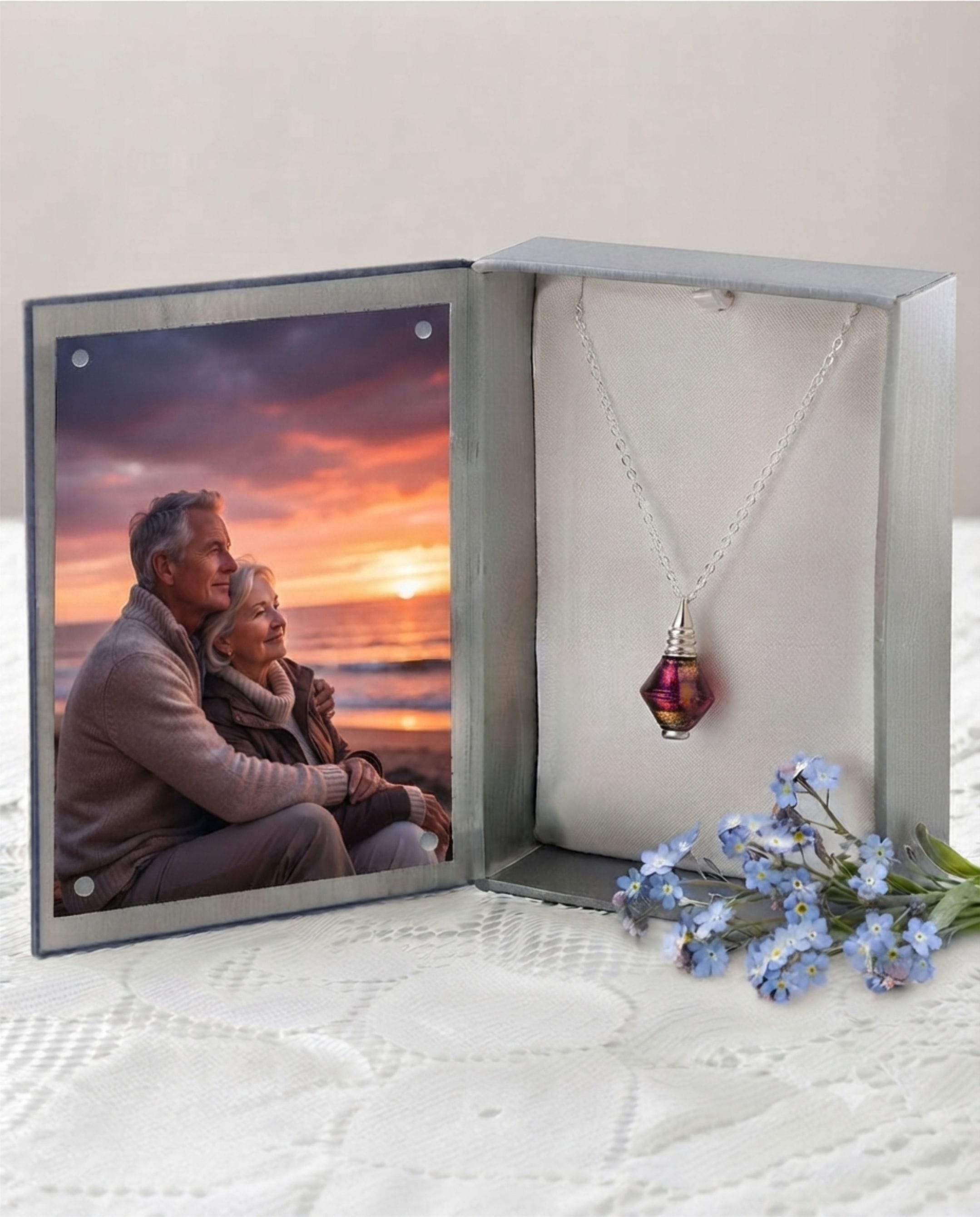 Cara Keepsakes Murano Glass Pendant Urns Murano Glass Pendant Urn - 'Beyond the Sunset'