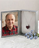 Cara Keepsakes Murano Glass Heart Urns Murano Glass Heart Urn - January