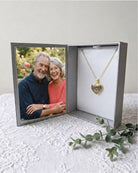Cara Keepsakes Gold Locket Urns Gold Filigree Heart Locket Urn (14K)