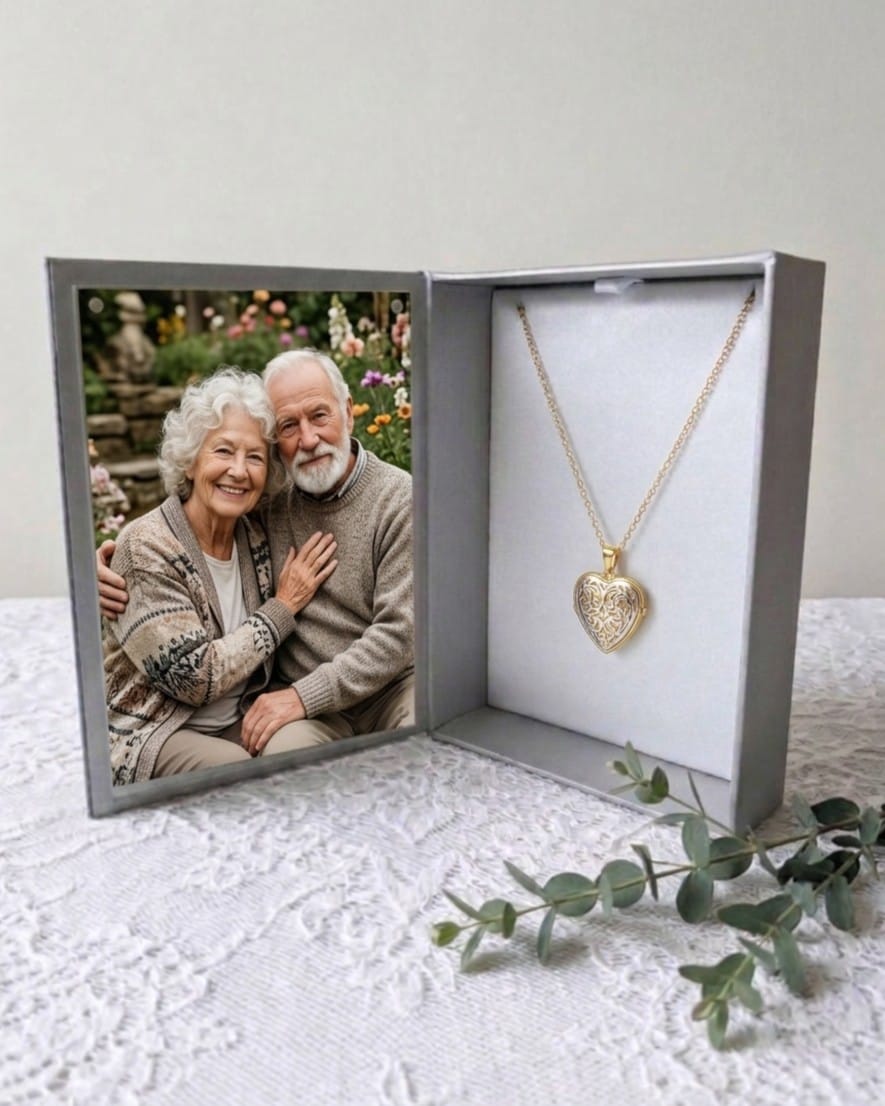 Cara Keepsakes Gold Locket Urns 'Heirloom' Locket Urn (10K)