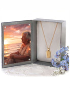 Cara Keepsakes Gold Pendant Urns Gold Rectangle Pendant Urn (10K)