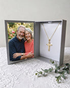 Cara Keepsakes Gold Pendant Urns Gold Cross Pendant Urn (10K)