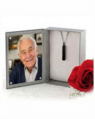 Cara Keepsakes Stainless Steel Black Stainless Steel Cylinder Urn