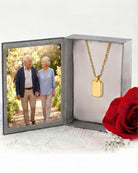 Cara Keepsakes Stainless Steel Gold Tag Pendant Urn